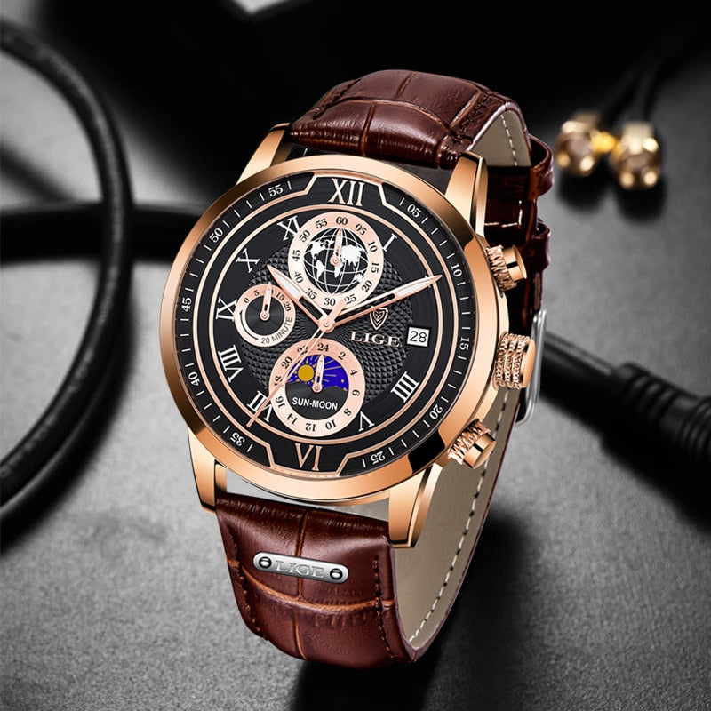 Mosrugs | Classic Chronograph Men’s Watch | Stylish & Functional Luxury Wristwatch for Every Occasion