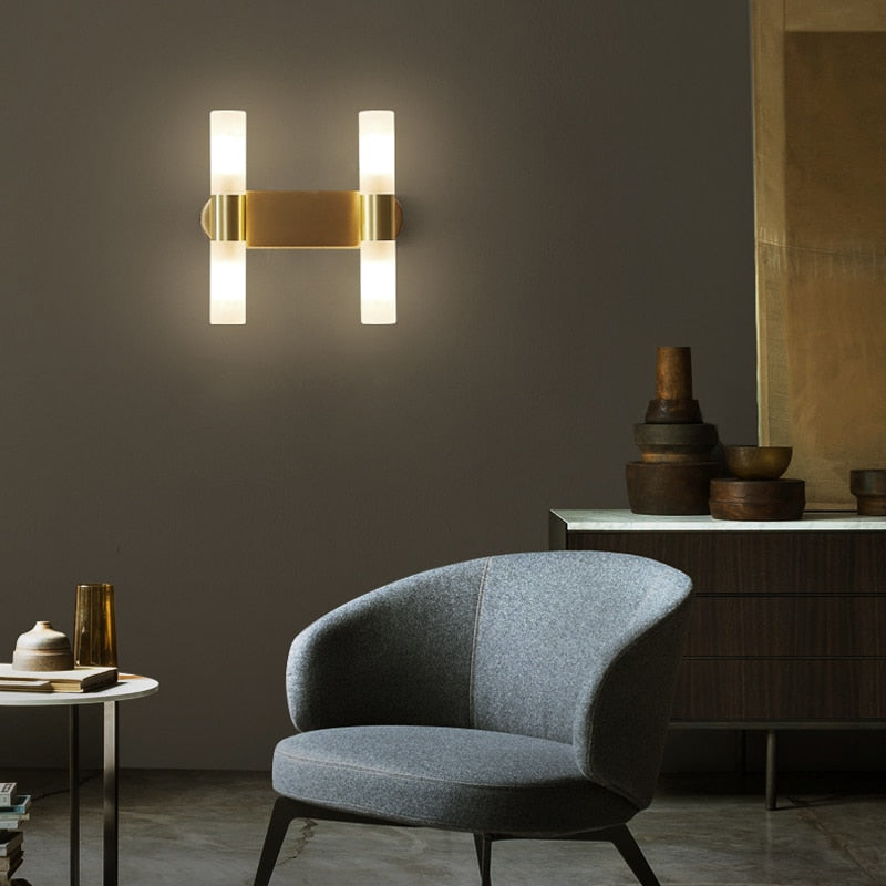 Mosrugs | EliteLume – Minimalist Gold Wall Lamp with Energy-Efficient LED