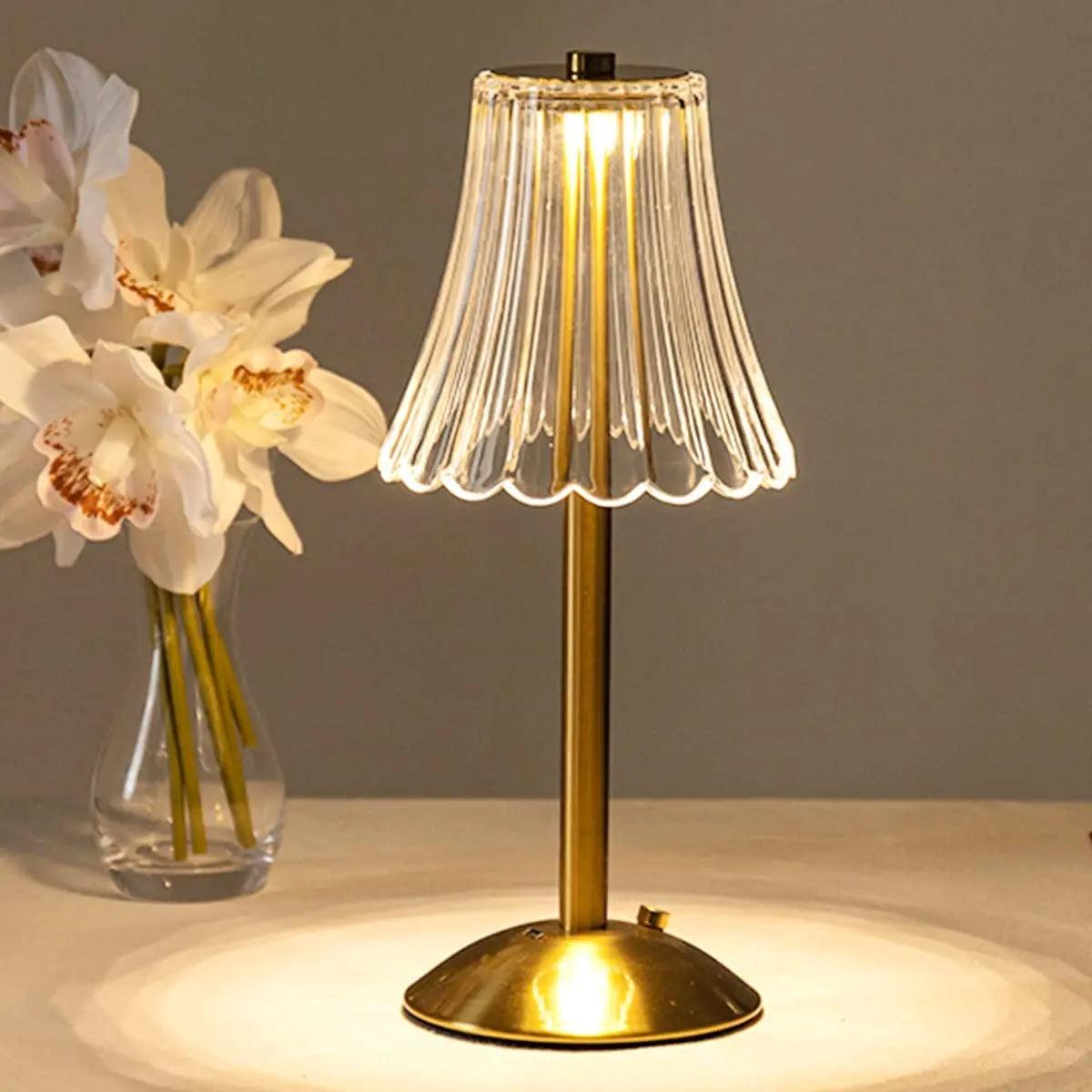 Mosrugs | CrystalLuxe - Vintage Table Lamp with Elegant Shine