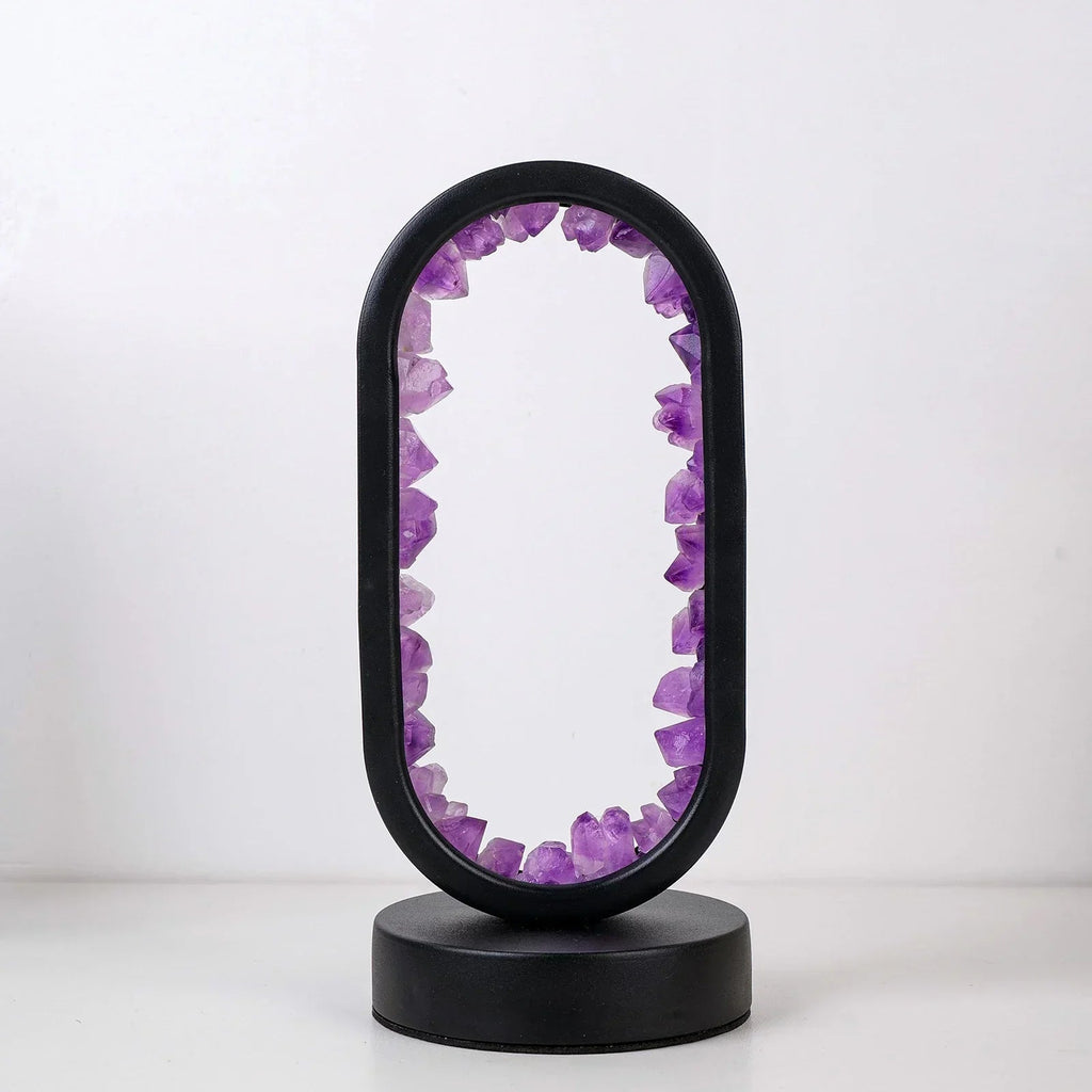 Mosrugs | AuraStone | Natural Calming Amethyst Serenity Lamp