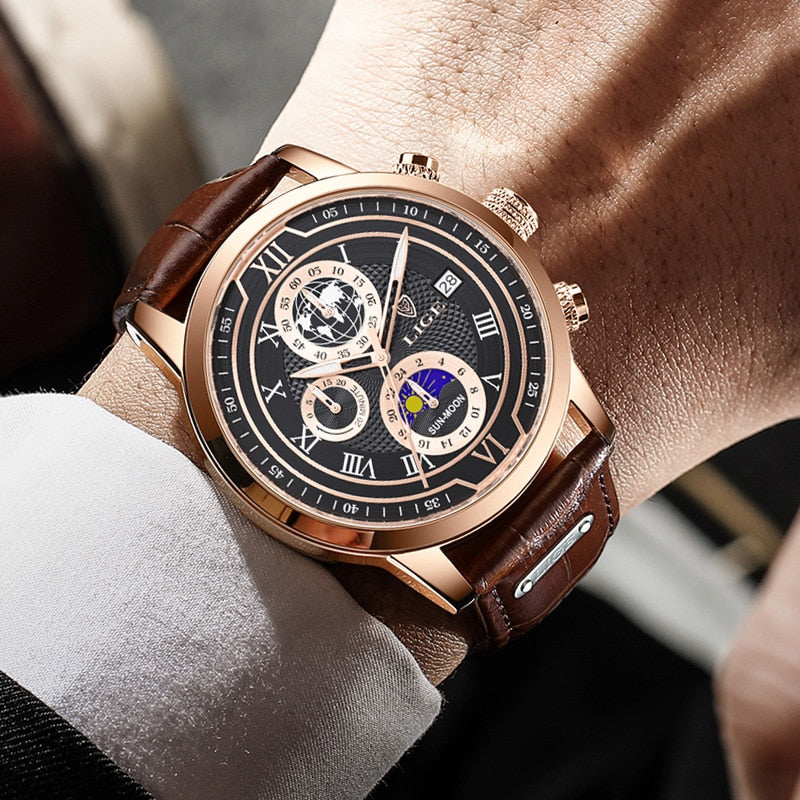 Mosrugs | Classic Chronograph Men’s Watch | Stylish & Functional Luxury Wristwatch for Every Occasion