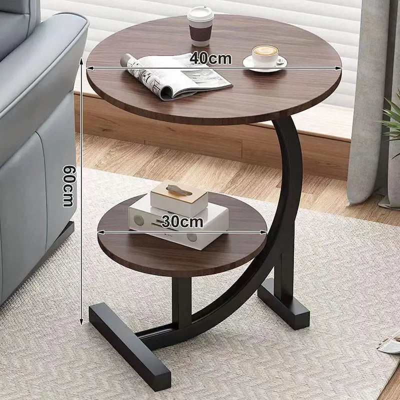 Mosrugs | CasaLune Luxury Two-Tier Portable Side Table – Compact, Modern & Functional Design