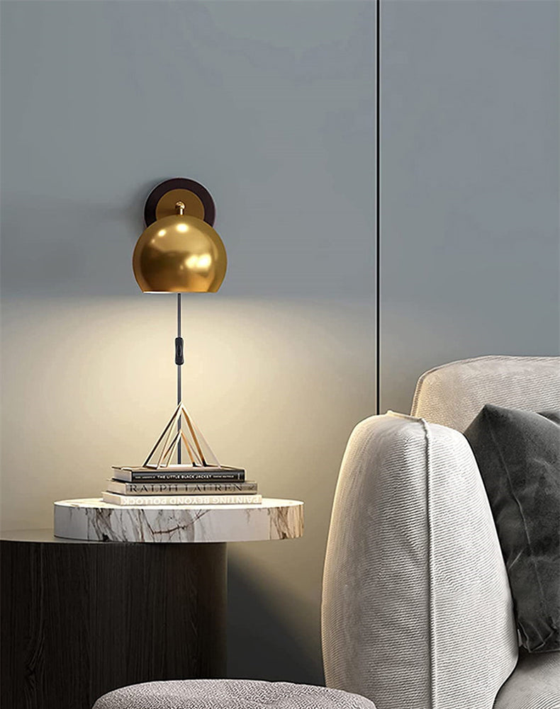 Mosrugs | AntiqueAura – Classic Vintage Wall Lamp with Plug for Elegant Spaces