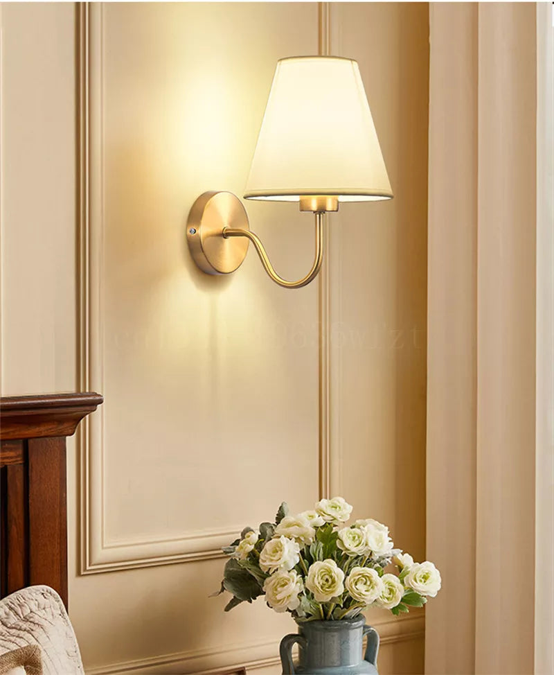 Mosrugs | RusticGlow - Wandlamp van Stof in Amerikaanse Stijl