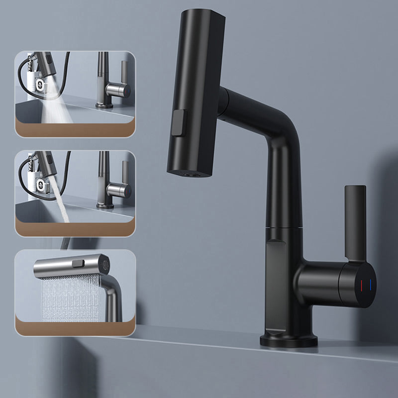 Mosrugs | WaterMaster Flexible LED Kitchen & Bathroom Faucet – 360° Swivel, Pull-Out Hose & 5 Spray Modes