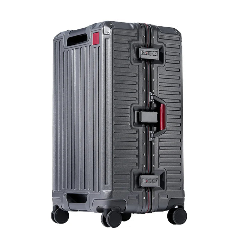 Mosrugs | Zagreb – Wide Handle Hardshell Suitcase with Aluminium Frame & 360° Spinner Wheels