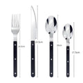 Mosrugs | 24-Piece Cutlery Set – Engraved Stainless Steel Flatware for 6 People
