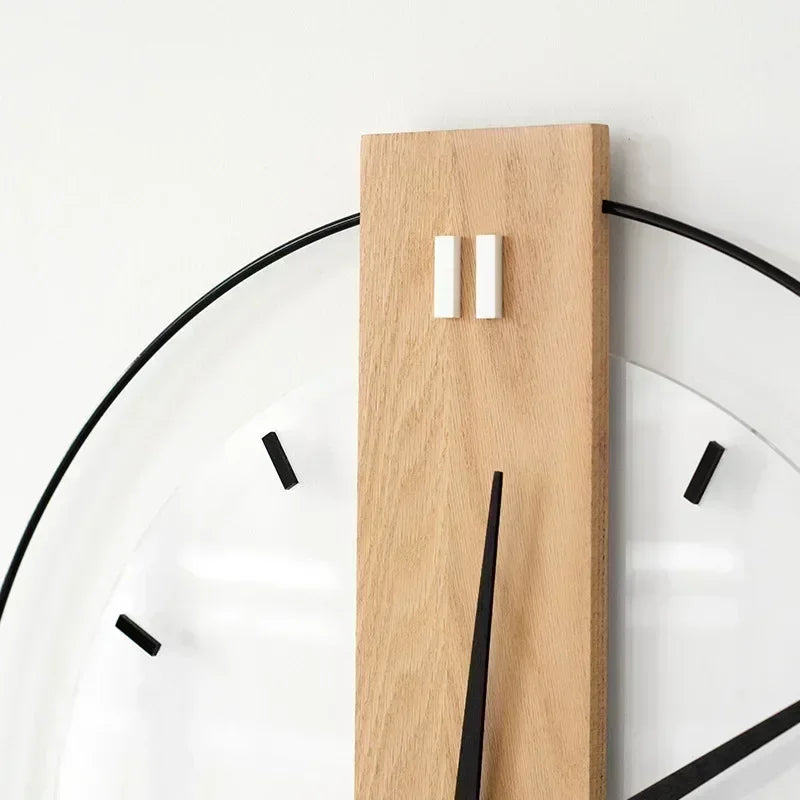 Mosrugs | SilentOak – Minimalist Wooden Wall Clock with Silent Movement