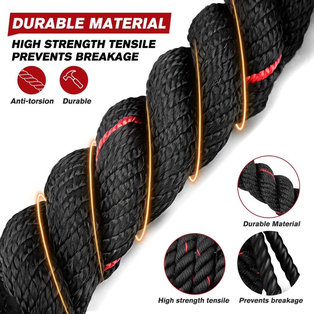Mosrugs | PowerJump Adjustable Weighted Skipping Rope – Heavy Training Rope