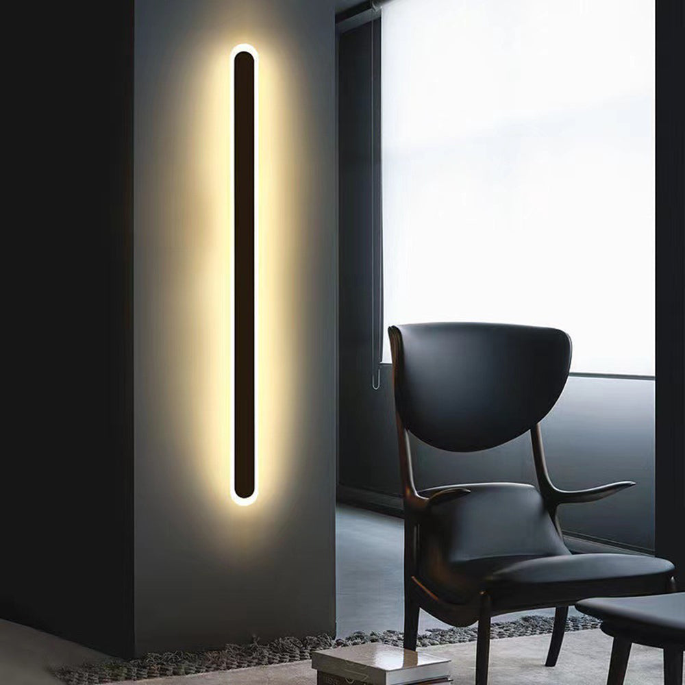 Mosrugs | Outdoor IP65 Waterproof Linear Wall Lamp | Minimalist Metal Design. Dimmable LED Options for Gardens & Patios