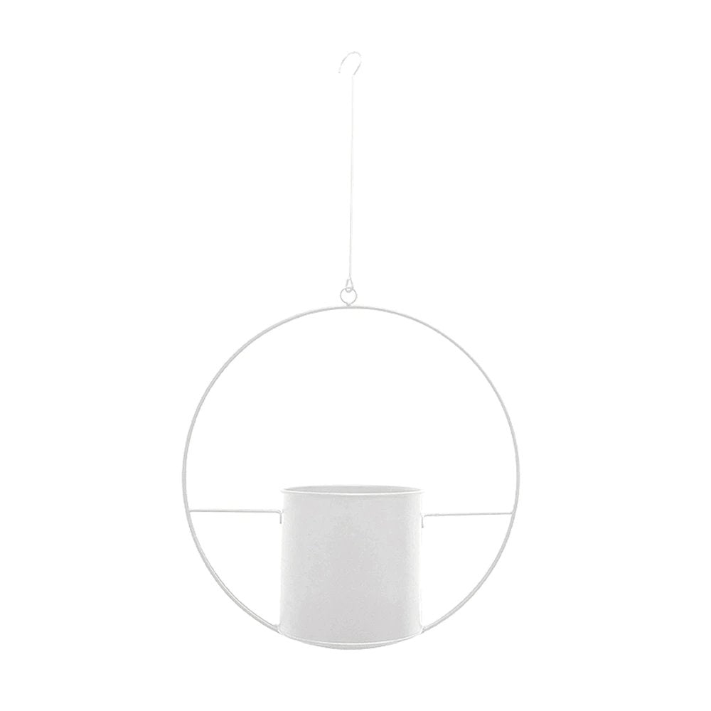 Mosrugs | DecoBloom Hanging Planter – Elegant Indoor & Outdoor Metal Plant Pot with Chain