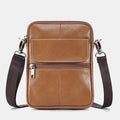 Mosrugs | Men’s Small Genuine Leather Shoulder Bag – Compact Crossbody with Adjustable Strap