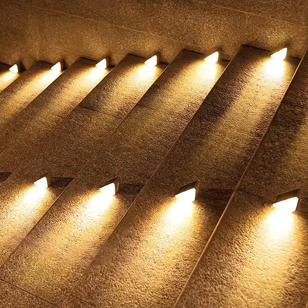 Mosrugs | Outdoor Solar Stair Lights | Energy-Efficient LED. Weather-Resistant & Ideal for Garden Pathways and Driveways