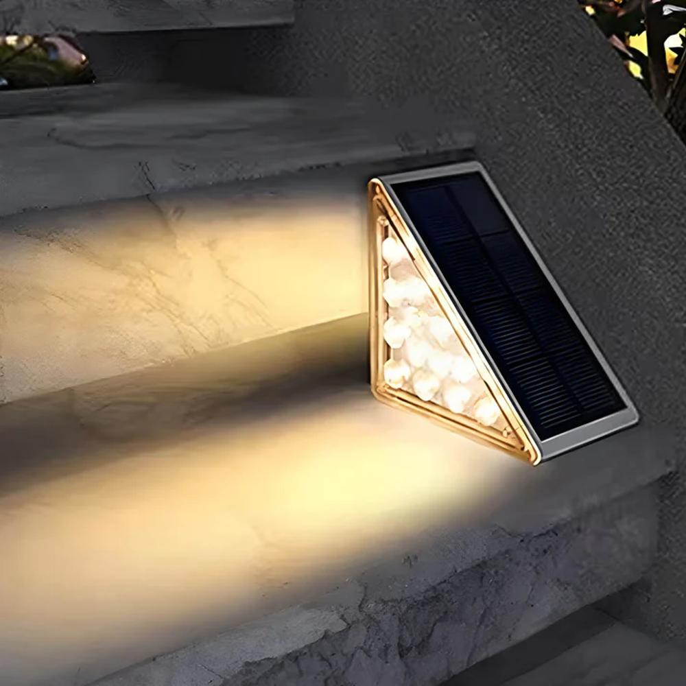 Mosrugs | Outdoor Solar Stair Lights | Energy-Efficient LED. Weather-Resistant & Ideal for Garden Pathways and Driveways