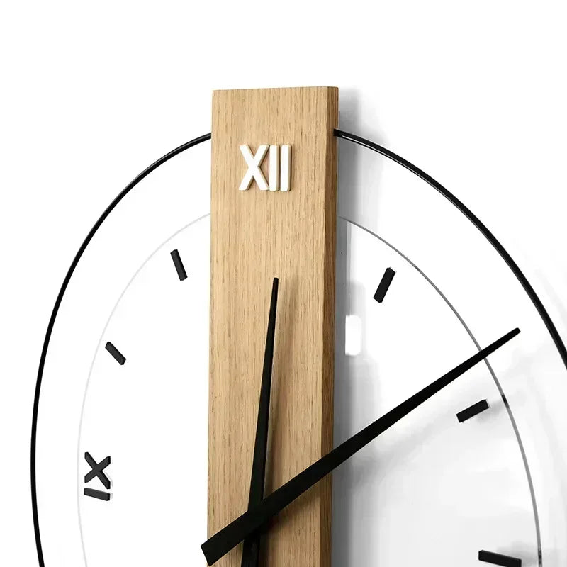 Mosrugs | SilentOak – Minimalist Wooden Wall Clock with Silent Movement