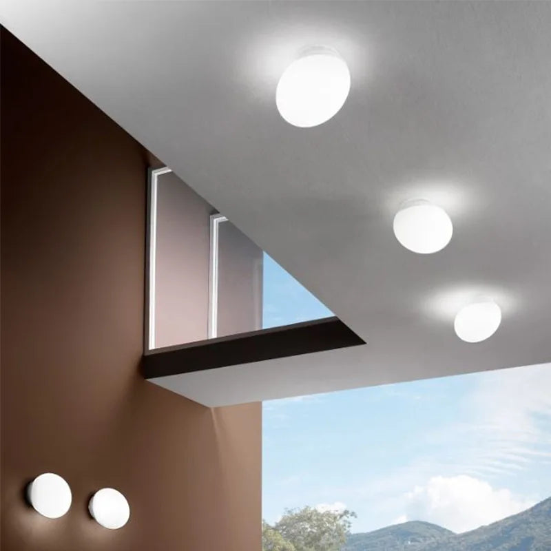 Mosrugs | VivaGlow – Elegant White Ceiling Lamp for Modern Interiors