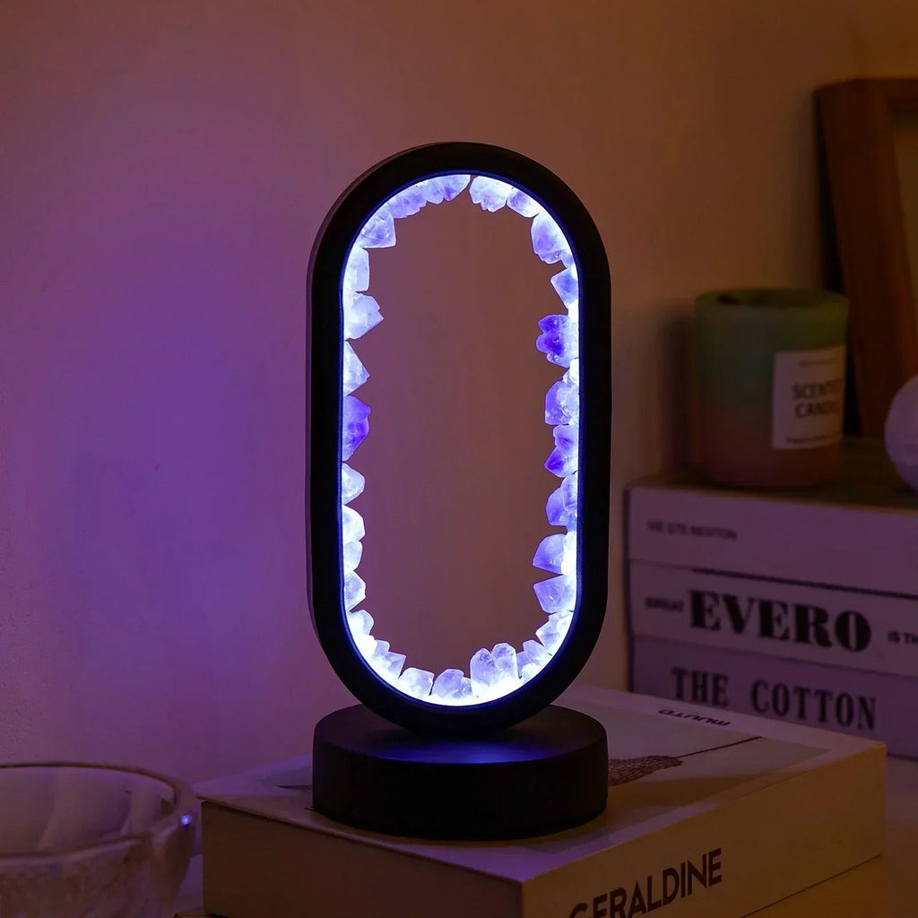 Mosrugs | AuraStone | Natural Calming Amethyst Serenity Lamp