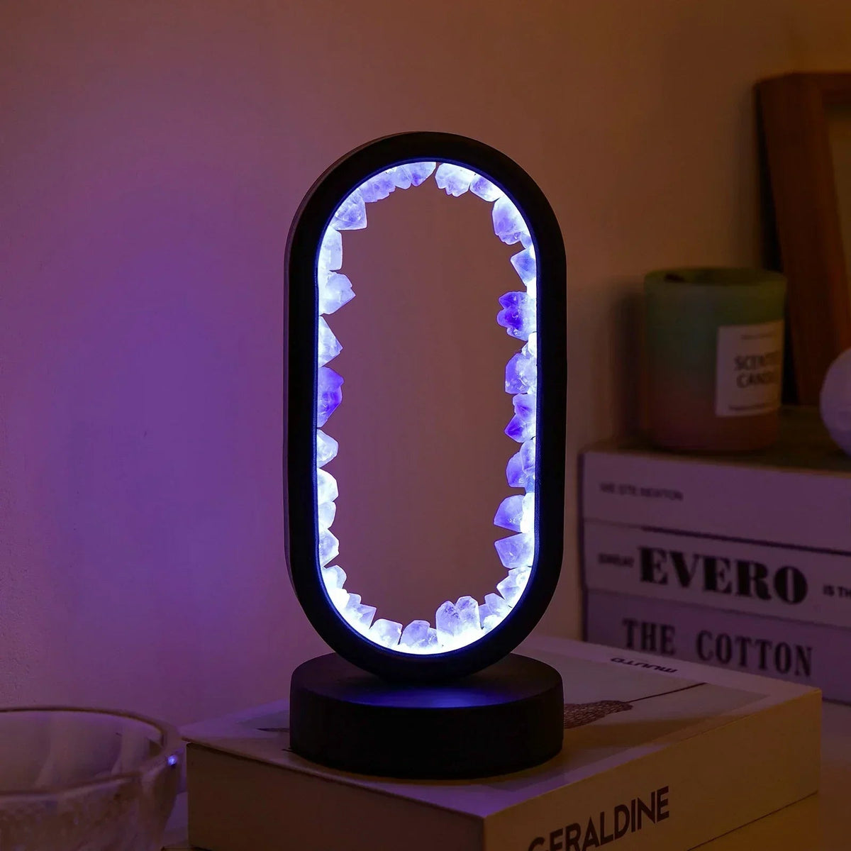 Mosrugs | AuraStone | Natural Calming Amethyst Serenity Lamp