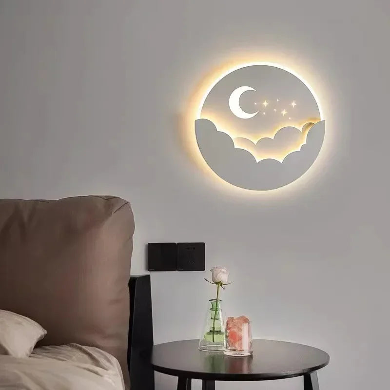 Mosrugs | Magical LED Wall Lamp – Moon & Stars Night Light