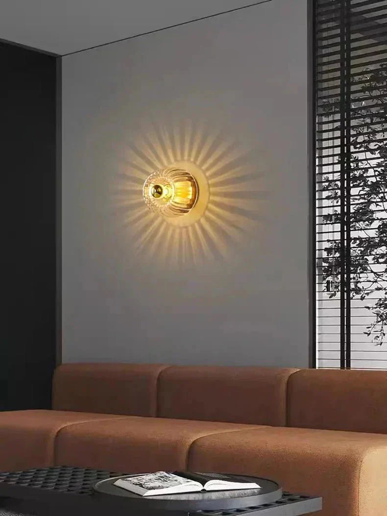 Mosrugs | Scandinavian Bauhaus Wall Light – Nordic Glass & Metal Sconce for Modern Interiors