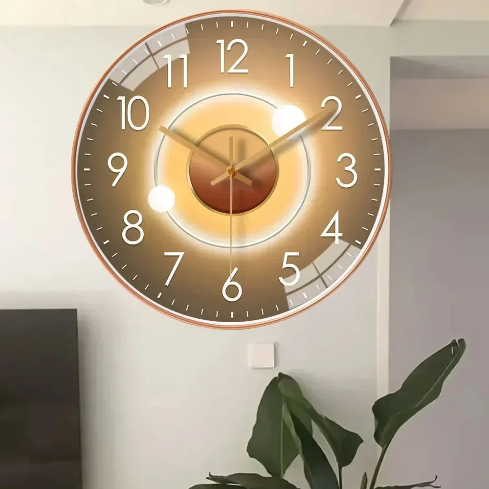 Mosrugs | Silent Classic Wall Clock | Non-Ticking Elegant Timepiece for Bedroom & Office