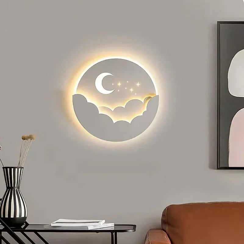 Mosrugs | Magical LED Wall Lamp – Moon & Stars Night Light