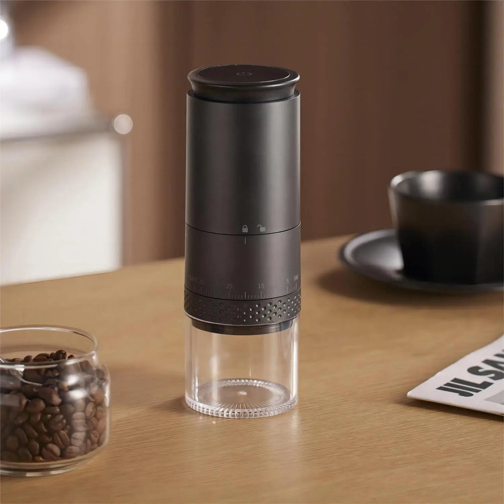 Mosrugs | 1500mAh Electric Coffee Grinder – Adjustable USB-C Rechargeable Burr Mill for Fresh Coffee