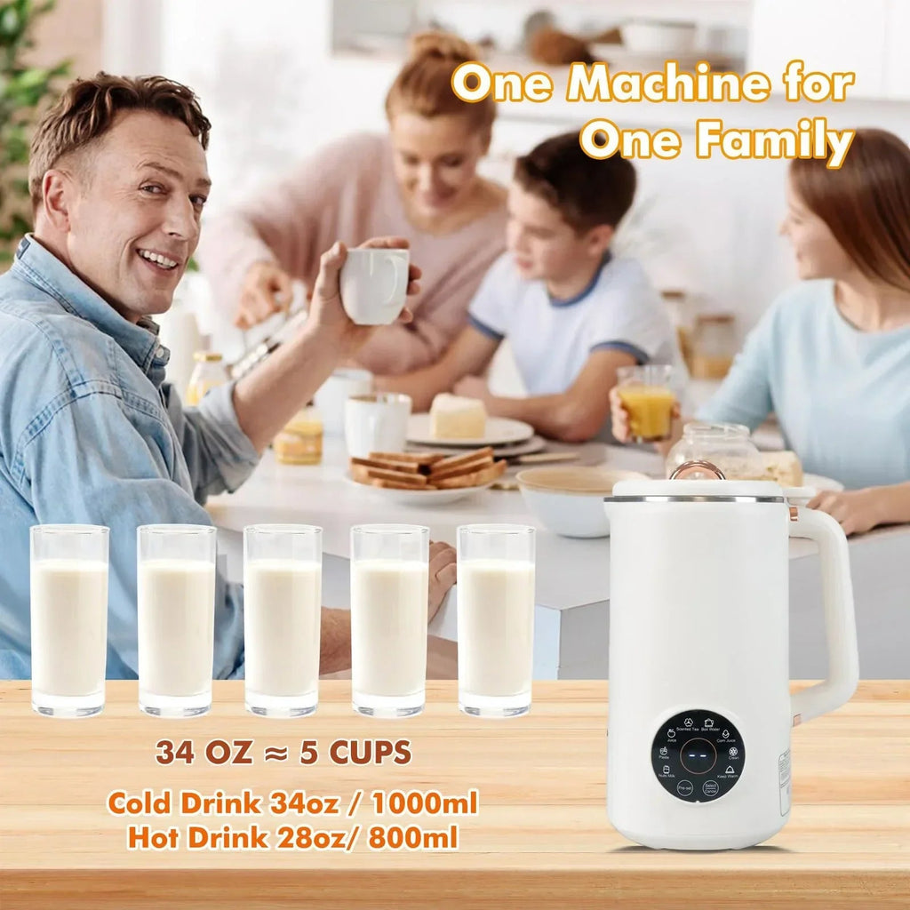 Mosrugs | NutriBlend 8-in-1 Plant-Based Milk Maker (1000ml) – Almond, Oat, Soy & More