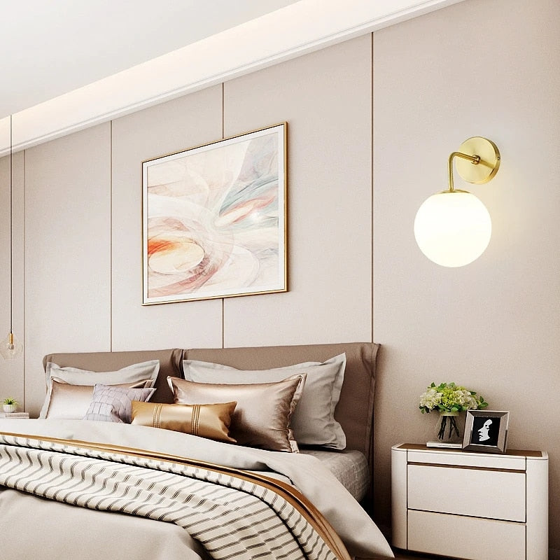 Mosrugs | SphereLuxe – Scandinavian Wall Light with Adjustable Lighting