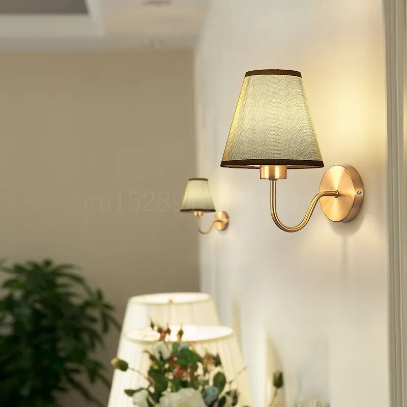 Mosrugs | RusticGlow - Wandlamp van Stof in Amerikaanse Stijl