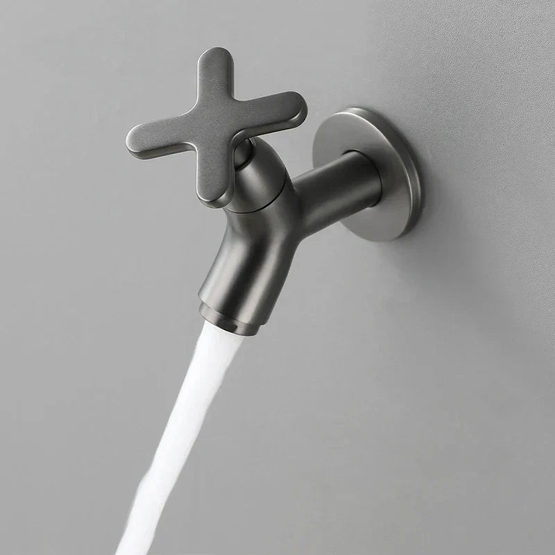 Mosrugs | BrassFlow – Wall-Mounted Cold Water Tap in Solid Brass