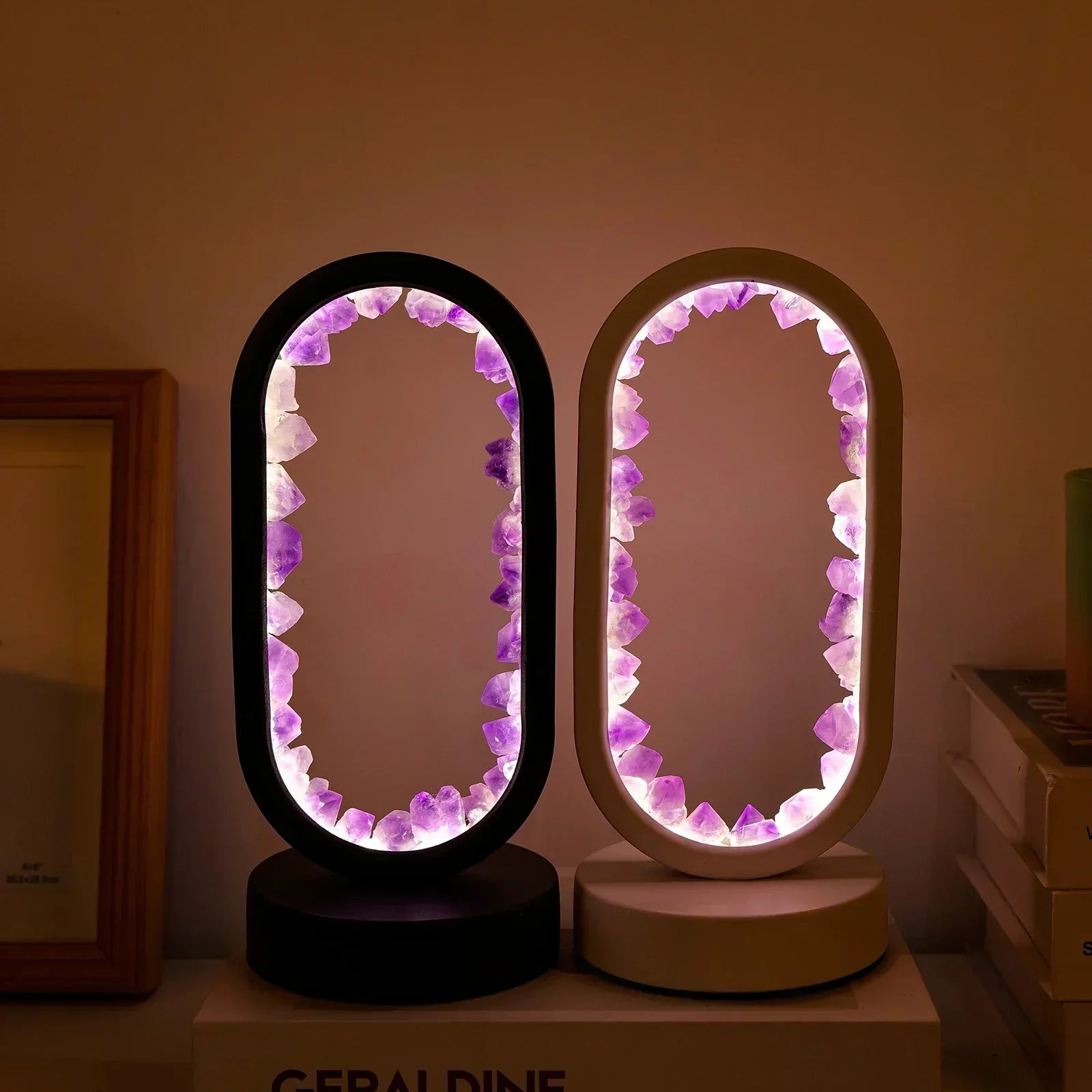 Mosrugs | AuraStone | Natural Calming Amethyst Serenity Lamp