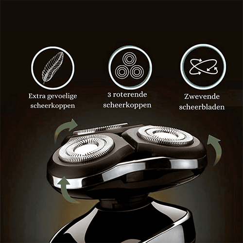 Mosrugs | Rechargeable Wet & Dry Electric Shaver for Men – Waterproof Grooming with LCD Display