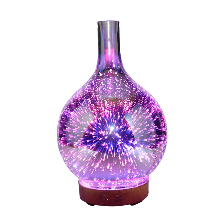 Mosrugs | AromaBurst 3D Glass Essential Oil Diffuser with LED Lights