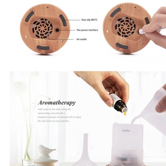 Mosrugs | AromaBurst 3D Glass Essential Oil Diffuser with LED Lights
