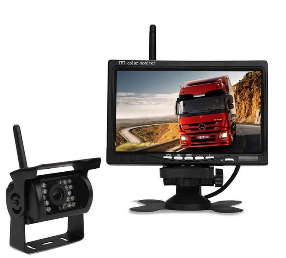 Mosrugs | Trailer Truck RV Wireless Backup Camera System with 7" Screen & Wide-Angle View