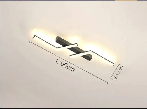 Mosrugs | Modern Flush-Mounted LED Line Ceiling Light – Minimalist & Energy Efficient