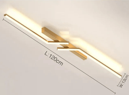 Mosrugs | Modern Flush-Mounted LED Line Ceiling Light – Minimalist & Energy Efficient