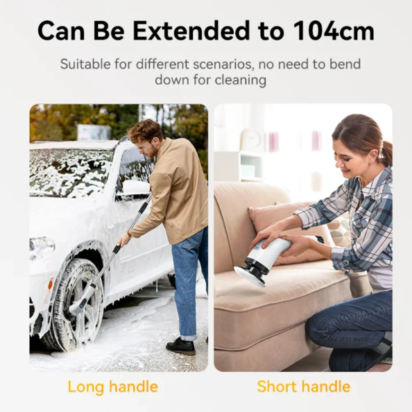Mosrugs | Cordless Electric Cleaning Brush – 7 Interchangeable Heads for Effortless Deep Cleaning