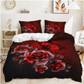Mosrugs | RedBloom - Luxe Bedding with Red Roses