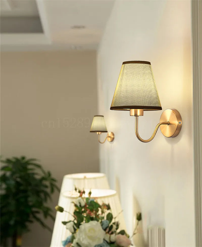 Mosrugs | RusticGlow - Wandlamp van Stof in Amerikaanse Stijl
