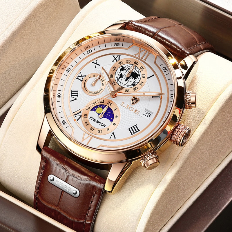 Mosrugs | Classic Chronograph Men’s Watch | Stylish & Functional Luxury Wristwatch for Every Occasion