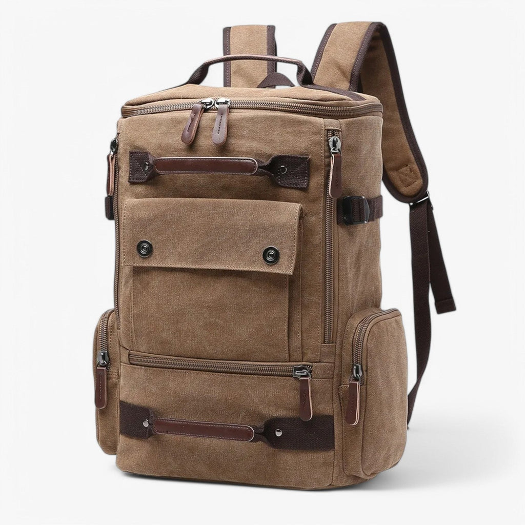 Mosrugs | Vintage Canvas Backpack – Stylish & Functional with Laptop Compartment for Everyday & Adventure