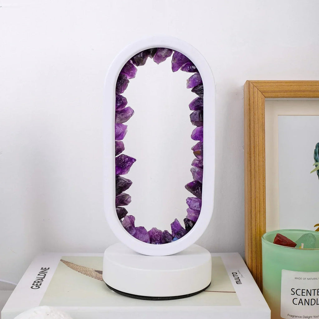 Mosrugs | AuraStone | Natural Calming Amethyst Serenity Lamp