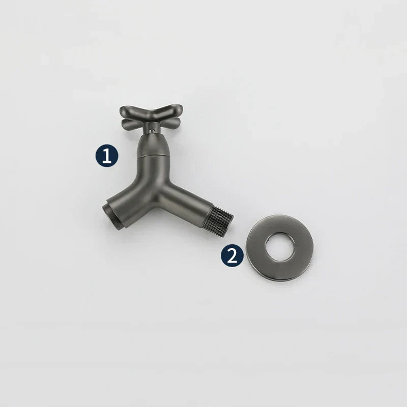 Mosrugs | BrassFlow – Wall-Mounted Cold Water Tap in Solid Brass