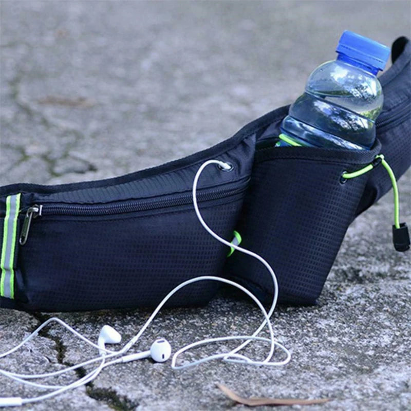Mosrugs | RunEase Hydration Running Belt – Waterproof Waist Pack with Bottle Holder & Storage Pockets