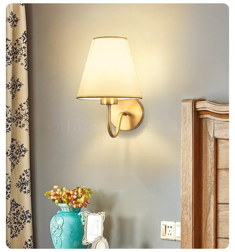 Mosrugs | RusticGlow - Wandlamp van Stof in Amerikaanse Stijl