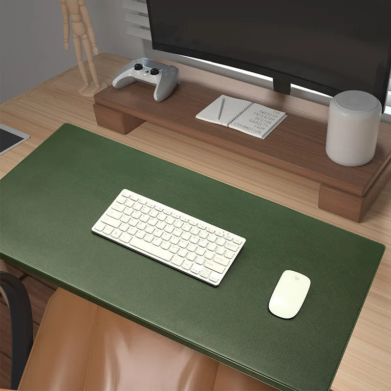 Mosrugs | Ergonomic PU Leather Desk Mat – Wrist & Elbow Support with Non-Slip Surface for Office & Gaming
