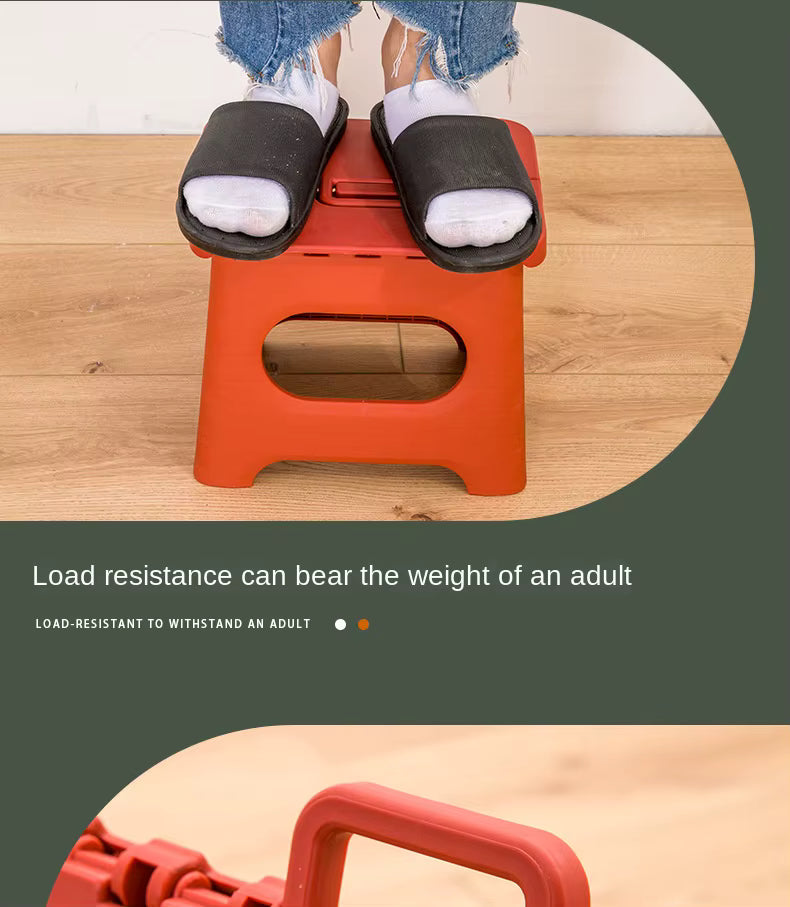 Mosrugs | Folding Step Stool with Handle | Lightweight. Durable & Space-Saving for Kitchen. Bathroom. Office & Outdoor Use