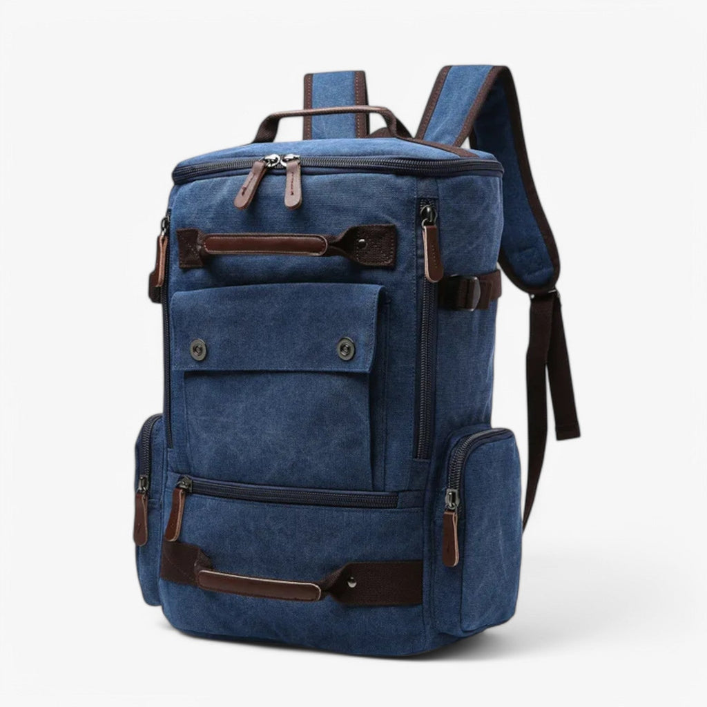Mosrugs | Vintage Canvas Backpack – Stylish & Functional with Laptop Compartment for Everyday & Adventure